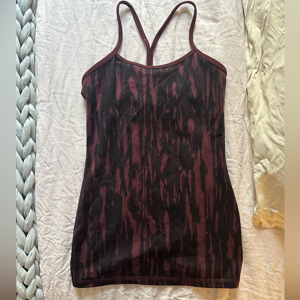 Lululemon Maroon and Black Tank Top